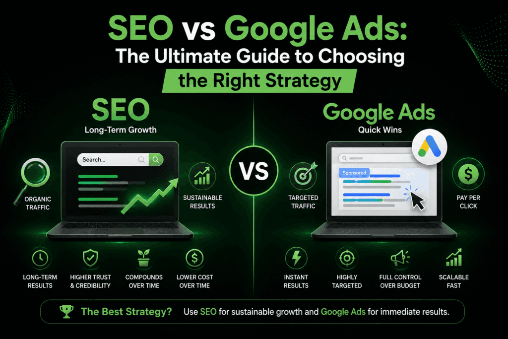 SEO vs Google Ads: The Ultimate Guide to Choosing the Right Strategy