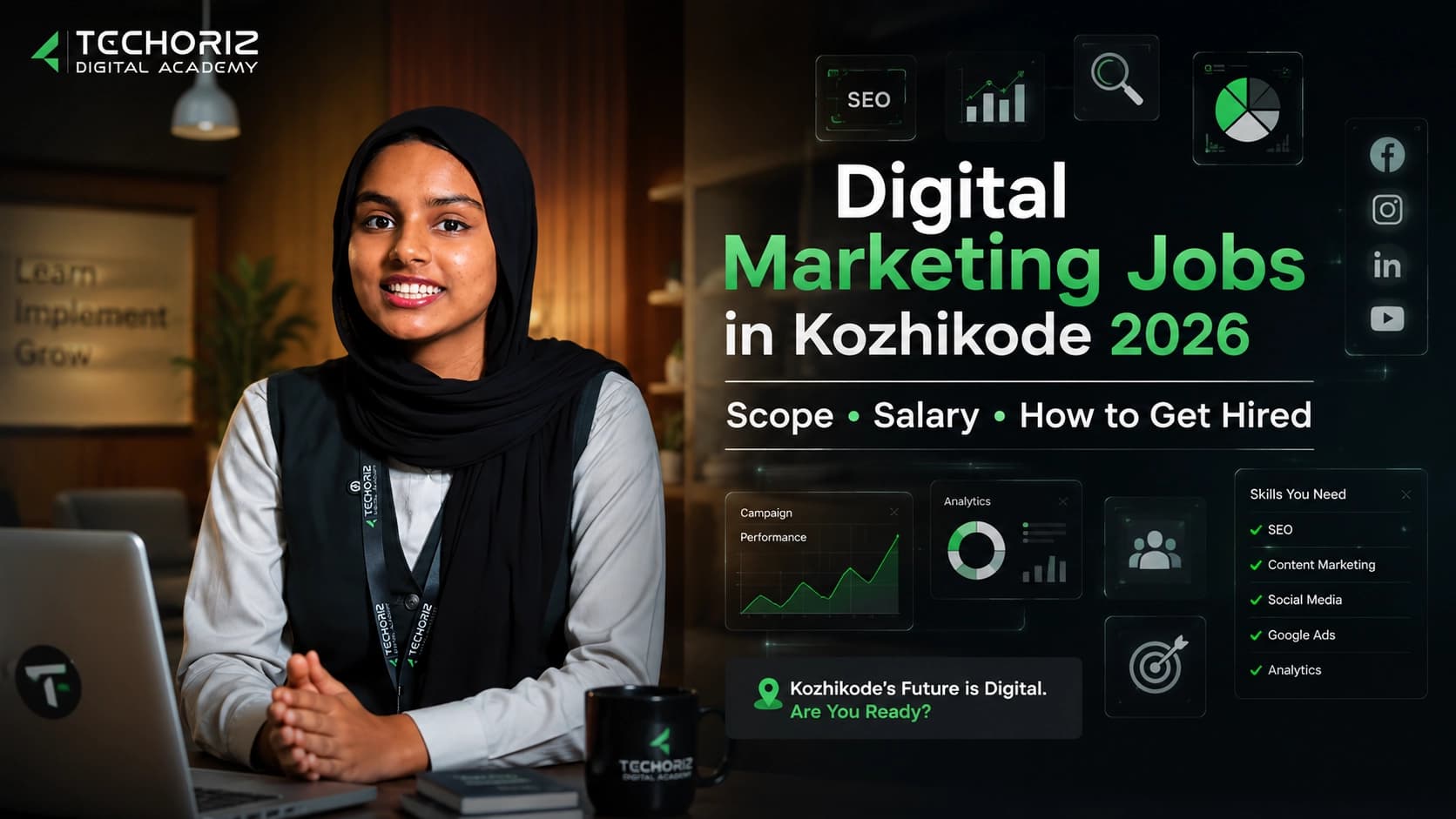 Digital Marketing Jobs in Kozhikode 2026 — Scope, Salary & How to Get Hired