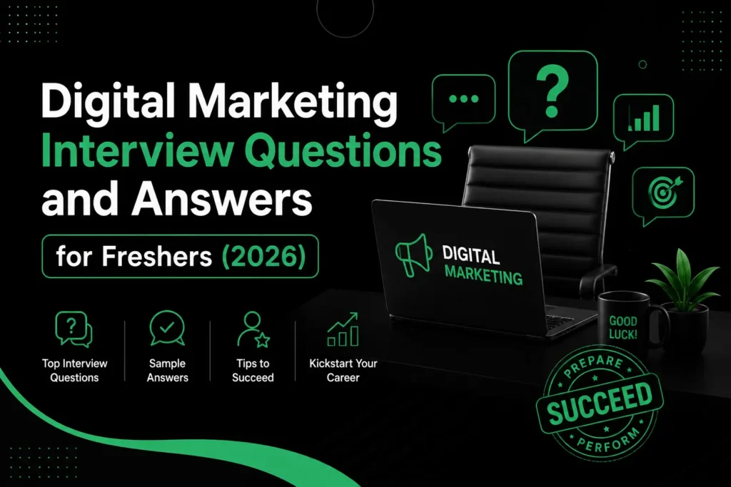 digital marketing interview questions and answers for freshers