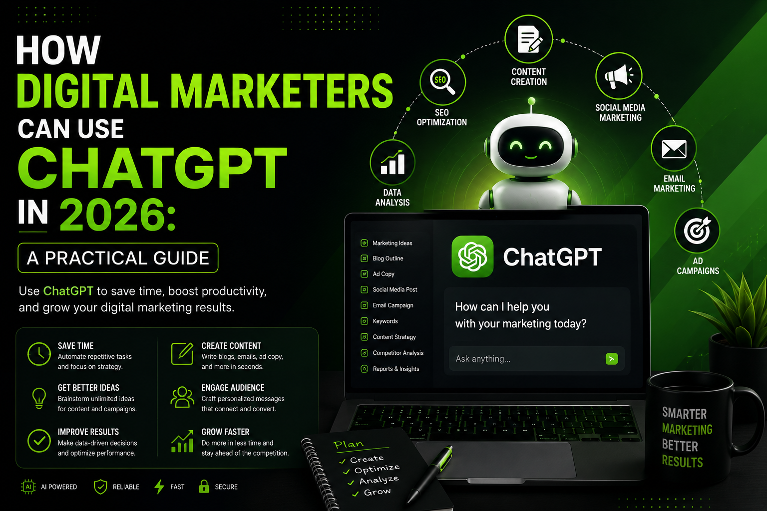 How Digital Marketers Can Use ChatGPT in 2026: A Practical Guide to Work Smarter, Faster & Better 