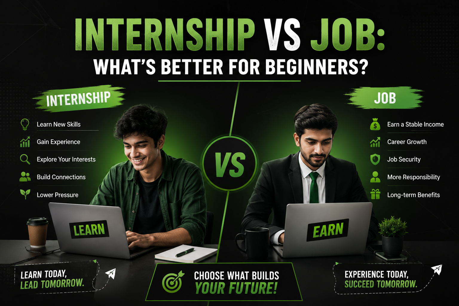 Internship vs Job: What’s Better for Beginners?
